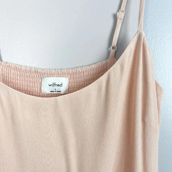 NWOT Aritzia Wilfred Womens 0/XS Affogato Midi Dress Coral Blush Wedding Prom - Picture 4 of 6